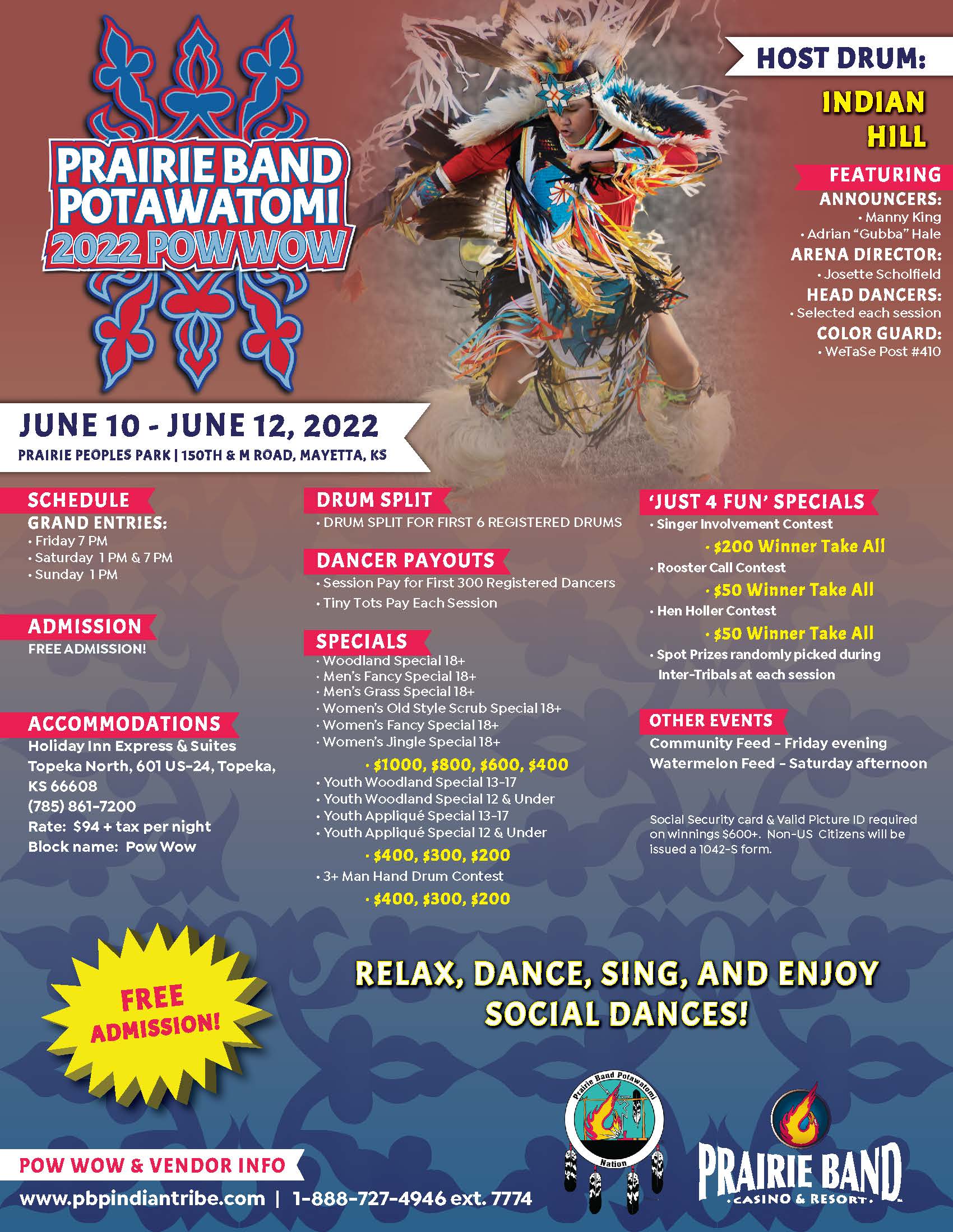 2022 PBPN PowWow Prairie Band Potawatomi Nation